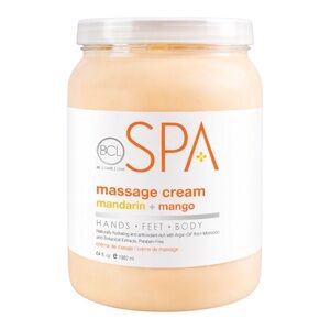 BCL SPA MASSAGE CREAM IN MANDARIN + MANGO 64 FL. OZ - BRAND NEW